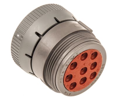 Product image for Deutsch Crimp Housing, 9 Contacts, Cable Mount, IP67