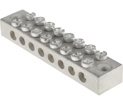 Product image for 8 way double screw earth terminal block