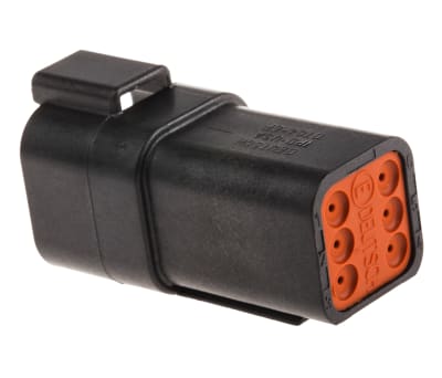 Product image for DT TYPE RECEPTACLE 6 PIN