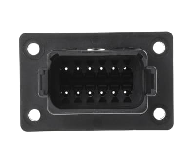 Product image for DT FLANGED RECEPTACLE 12 PIN