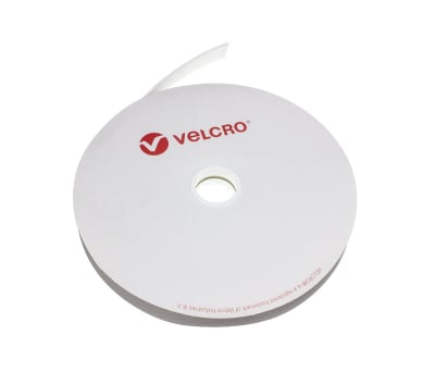 Product image for VELCRO WHITE BACK-BACK STRIP,20MM W