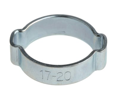 Product image for Zinc plated steel O clip,17-20mm dia