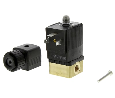 Product image for GP 3 WAY SOLENOID VALVE,1/8IN 24VDC N/C