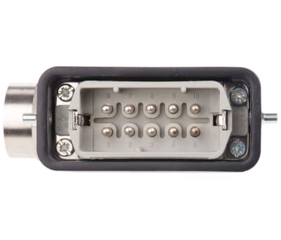 Product image for H-A 10WAY SIDE ENTRY CABLE PLUG,PG16 10A