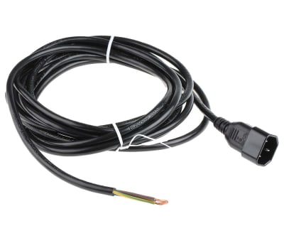 Product image for Power Cord C14 straight one end 5m