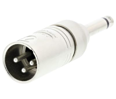 Product image for XLR MALE TO MONO 1/4IN JACK PLUG ADAPTOR