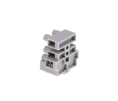 Product image for 3 way fused terminal block,6.3A 20mm