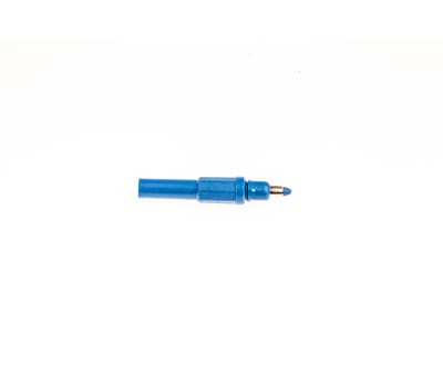 Product image for Blue shrouded unstackable plug,4mm