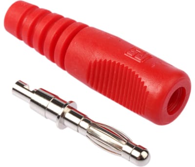 Product image for RED CAGE SPRING PLUG,4MM