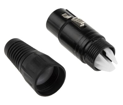 Product image for 3 way cable mount XLR plastic socket 16A