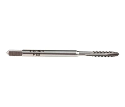 Product image for RS PRO HSS #4-40 Spiral Point Threading Tap, 48 mm Length