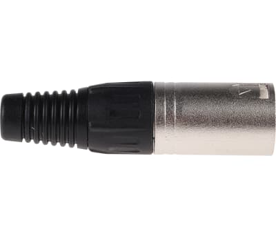 Product image for 3 WAY NICKEL FINISH XLR CABLE PLUG