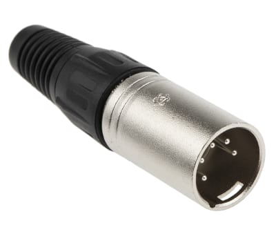 Product image for 5 way nickel finish XLR plastic plug