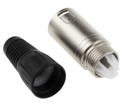 Product image for 5 way nickel finish XLR plastic plug