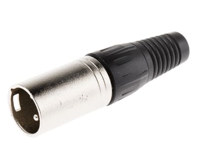 Product image for 3 WAY NICKEL FINISH XLR PLASTIC PLUG