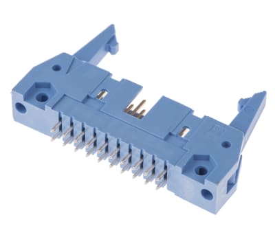 Product image for 20 way male straight side latch header