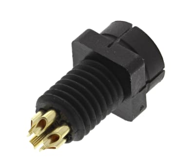 Product image for Binder Solder Connector, 5 Contacts, Panel Mount