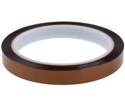 Product image for Hi-Bond HB830 Amber Polyimide Film Electrical Tape, 12mm x 33m