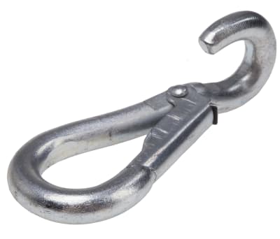 Product image for Spring hook,BZP steel, 6 x 64mm