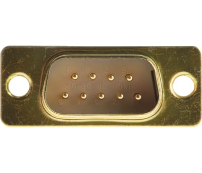 Product image for 9way machined cont straight D plg,750Vac