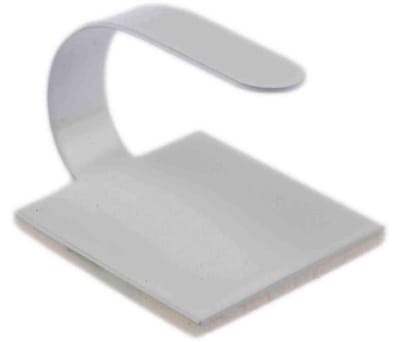 Product image for White aluminium self adhesive hook