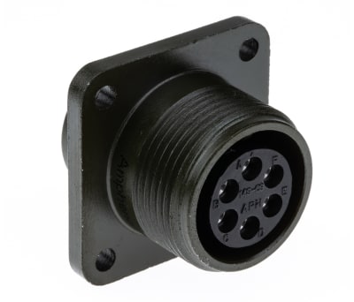 Product image for Amphenol MS Series 6 way chassis socket