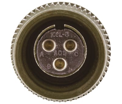 Product image for Amphenol MS Series 3way cable socket,15A