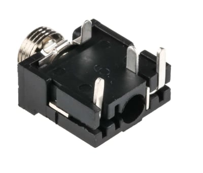 Product image for Stereo PCB chassis mount jack skt,3.5mm