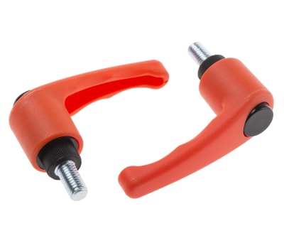 Product image for Clamp hdl,Orange nylon,Stl,M8x15,65,M