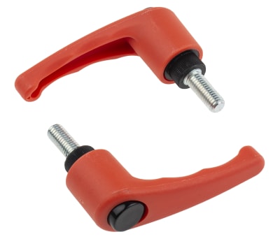 Product image for Clamp hdl,Orange nylon,Stl,M8x20,65,M