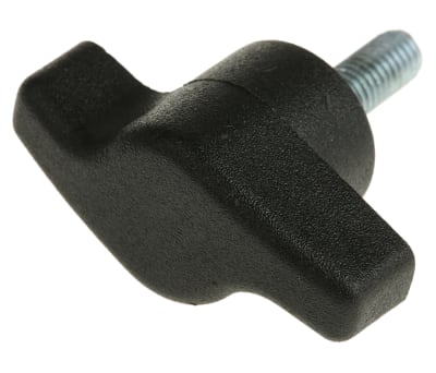 Product image for WING SCREW KNOB,STEEL STUD, M5X15