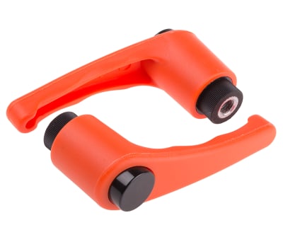 Product image for Clamp hdl,Orange nylon,Stl,M8x15,83,F