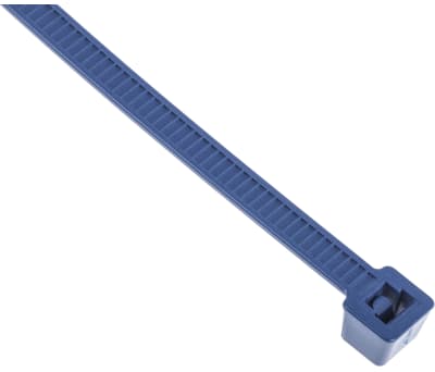 Product image for HellermannTyton Blue Cable Tie Metal Detectable, 200mm x 4.6 mm