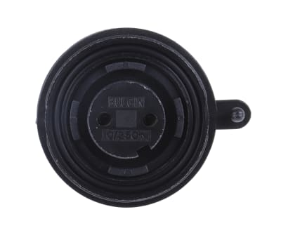 Product image for IP68 2 way jam nut chassis socket,10A