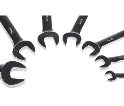 Product image for 7 piece metric ratcheting spanner set