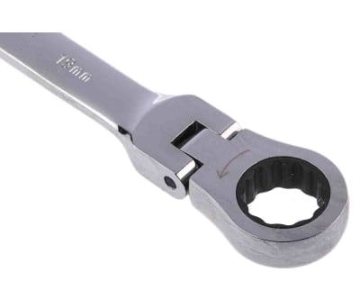 Product image for Pivot-head ratchet spanner, 19mm