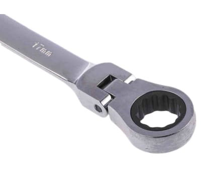 Product image for Pivot-head ratchet spanner, 17mm