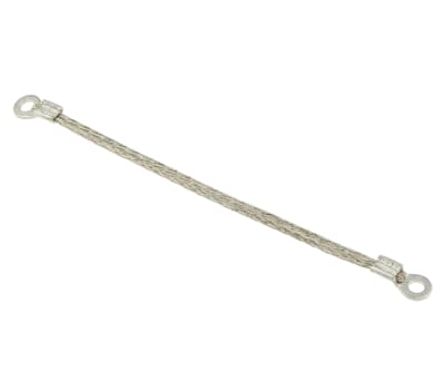 Product image for Braided earth lead,100mm L M3.5-M3.5