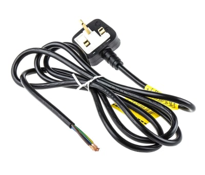 Product image for Power Cord UK BS1363 one end 2m