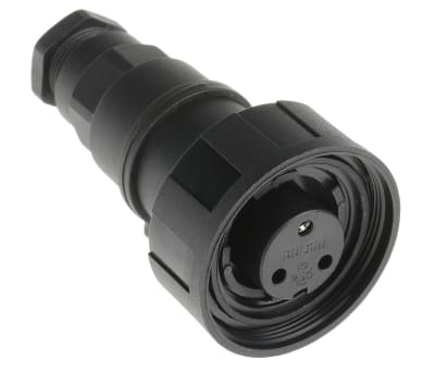 Product image for IP68 3 way cable socket,10A