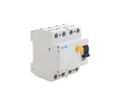 Product image for Eaton 3P+N, 40A RCD Switch, Trip Sensitivity 30mA, Type A, DIN Rail Mount