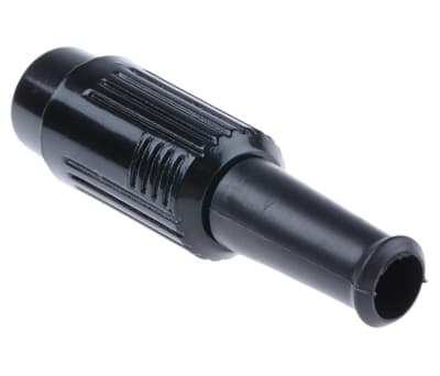 Product image for Black 6 way latching DIN cable plug,4A