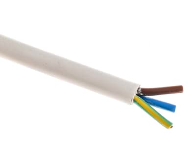 Product image for 1.0mm 3183Y White Cable