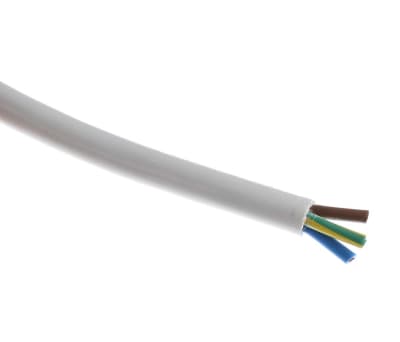 Product image for 1.25MM 3183Y WHITE CABLE