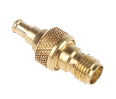 Product image for ADAPTOR, PLUG/JACK, MCX TO SMA, 50OHM