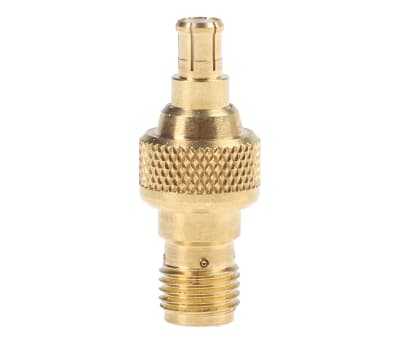 Product image for ADAPTOR, PLUG/JACK, MCX TO SMA, 50OHM