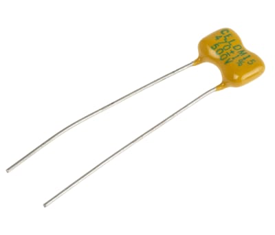 Product image for Radial silveredmica capacitor,470pF 500V