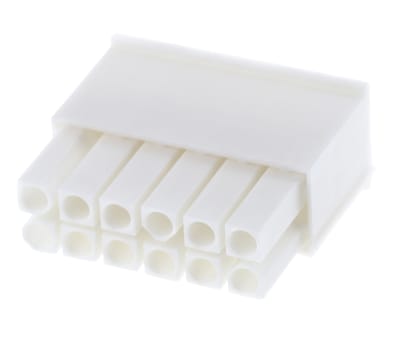 Product image for 12w Plug Dual row White UL 94 V-0