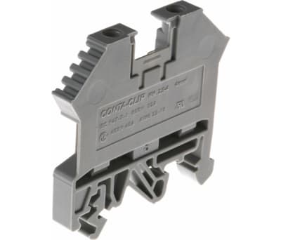 Product image for 4mm din rail terminal grey