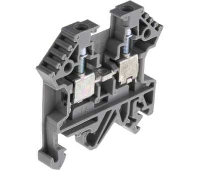 Product image for 4mm din rail terminal grey